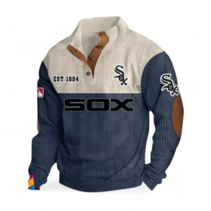Baseball Fans Gift Men's Stand Up Collar Base Shirt, All Over Print Men's Mock Neck Base Layer For Sport Fan MLB145080525000-Navy Blue