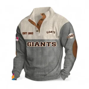 Baseball Fans Gift Men's Stand Up Collar Base Shirt, All Over Print Men's Mock Neck Base Layer For Sport Fan MLB145080525001-Gray