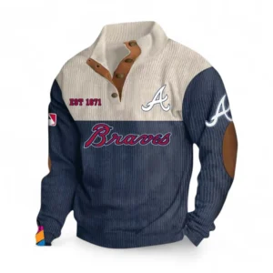 Baseball Fans Gift Men's Stand Up Collar Base Shirt, All Over Print Men's Mock Neck Base Layer For Sport Fan MLB145080525006-Navy Blue