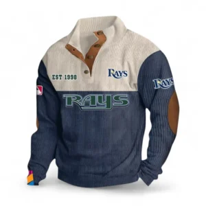 Baseball Fans Gift Men's Stand Up Collar Base Shirt, All Over Print Men's Mock Neck Base Layer For Sport Fan MLB145080525014-Navy Blue