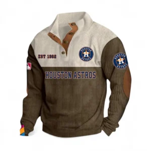 Baseball Fans Gift Men's Stand Up Collar Base Shirt, All Over Print Men's Mock Neck Base Layer For Sport Fan MLB145080525018-Brown
