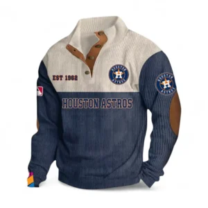Baseball Fans Gift Men's Stand Up Collar Base Shirt, All Over Print Men's Mock Neck Base Layer For Sport Fan MLB145080525018-Navy Blue
