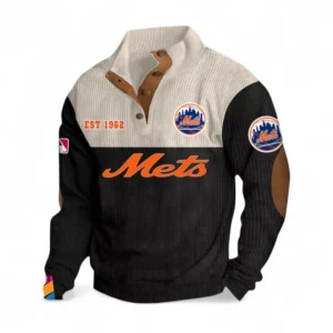 Baseball Fans Gift Men's Stand Up Collar Base Shirt, All Over Print Men's Mock Neck Base Layer For Sport Fan MLB145080525024-Black