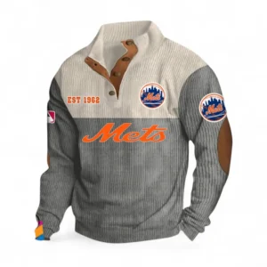 Baseball Fans Gift Men's Stand Up Collar Base Shirt, All Over Print Men's Mock Neck Base Layer For Sport Fan MLB145080525024-Gray