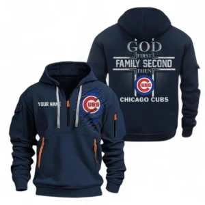 Baseball Fans Gift Hoodie Half Zipper, Hoodie Exclusive Logo For Sport Fan MLB147082125004-Navy