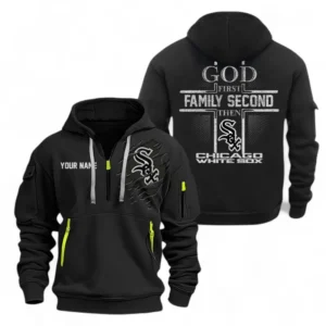 Baseball Fans Gift Hoodie Half Zipper, Hoodie Exclusive Logo For Sport Fan MLB147082125005-Black