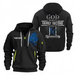 Baseball Fans Gift Hoodie Half Zipper, Hoodie Exclusive Logo For Sport Fan MLB147082125010-Black
