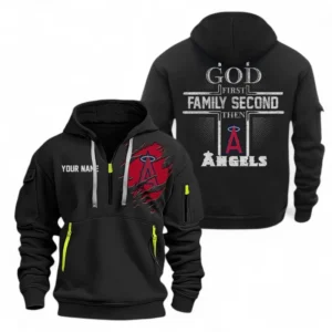 Baseball Fans Gift Hoodie Half Zipper, Hoodie Exclusive Logo For Sport Fan MLB147082125011-Black