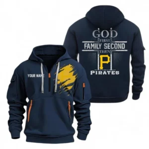 Baseball Fans Gift Hoodie Half Zipper, Hoodie Exclusive Logo For Sport Fan MLB147082125019-Navy
