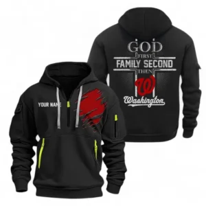 Baseball Fans Gift Hoodie Half Zipper, Hoodie Exclusive Logo For Sport Fan MLB147082125027-Black