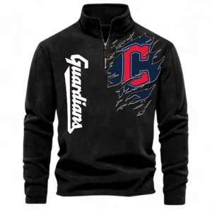 Baseball Fans Gift Half Zip Stand Up Collar Hoodie, Sweatshirt Exclusive Logo For Sport Fan MLB148080525118-Black