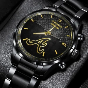 Baseball Fans Gift Stainless Steel Watch, All Over Print Classic Steel Watch For Sport Fan MLB150082125445