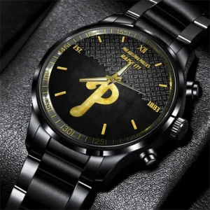 Baseball Fans Gift Stainless Steel Watch, All Over Print Classic Steel Watch For Sport Fan MLB150082125460