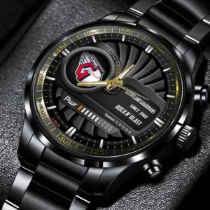 Baseball Fans Gift Stainless Steel Watch, All Over Print Classic Steel Watch For Sport Fan MLB151082125339