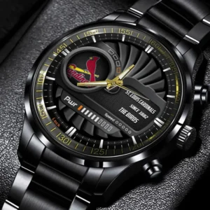 Baseball Fans Gift Stainless Steel Watch, All Over Print Classic Steel Watch For Sport Fan MLB151082125354