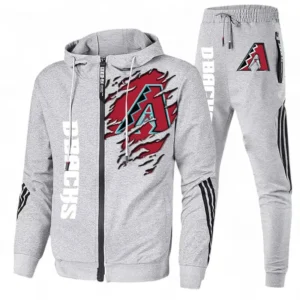 Baseball Fans Gift Tracksuit, Sweatsuit Exclusive Logo For Sport Fan MLB152082125345-Ash