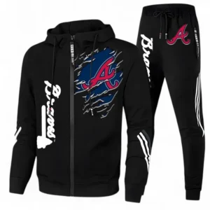 Baseball Fans Gift Tracksuit, Sweatsuit Exclusive Logo For Sport Fan MLB152082125346-Black