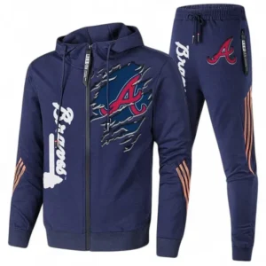 Baseball Fans Gift Tracksuit, Sweatsuit Exclusive Logo For Sport Fan MLB152082125346-Navy