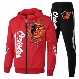 Baseball Fans Gift Tracksuit, Sweatsuit Exclusive Logo For Sport Fan MLB152082125347-Red