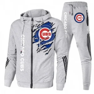 Baseball Fans Gift Tracksuit, Sweatsuit Exclusive Logo For Sport Fan MLB152082125349-Ash