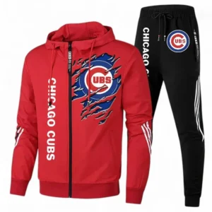 Baseball Fans Gift Tracksuit, Sweatsuit Exclusive Logo For Sport Fan MLB152082125349-Red