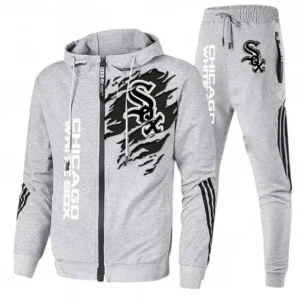 Baseball Fans Gift Tracksuit, Sweatsuit Exclusive Logo For Sport Fan MLB152082125350-Ash