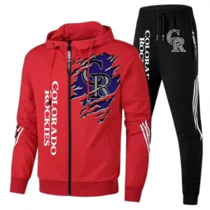 Baseball Fans Gift Tracksuit, Sweatsuit Exclusive Logo For Sport Fan MLB152082125353-Red