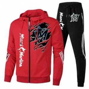 Baseball Fans Gift Tracksuit, Sweatsuit Exclusive Logo For Sport Fan MLB152082125358-Red
