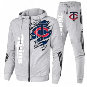 Baseball Fans Gift Tracksuit, Sweatsuit Exclusive Logo For Sport Fan MLB152082125359-Ash