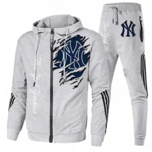 Baseball Fans Gift Tracksuit, Sweatsuit Exclusive Logo For Sport Fan MLB152082125361-Ash