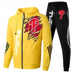 Baseball Fans Gift Tracksuit, Sweatsuit Exclusive Logo For Sport Fan MLB152082125363-Yellow