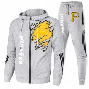 Baseball Fans Gift Tracksuit, Sweatsuit Exclusive Logo For Sport Fan MLB152082125364-Ash
