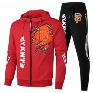 Baseball Fans Gift Tracksuit, Sweatsuit Exclusive Logo For Sport Fan MLB152082125366-Red