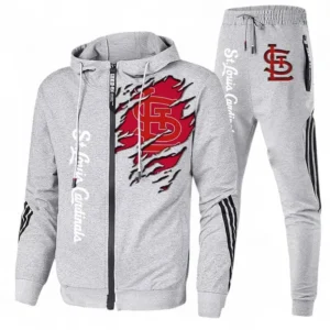Baseball Fans Gift Tracksuit, Sweatsuit Exclusive Logo For Sport Fan MLB152082125368-Ash