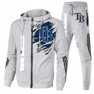 Baseball Fans Gift Tracksuit, Sweatsuit Exclusive Logo For Sport Fan MLB152082125370-Ash