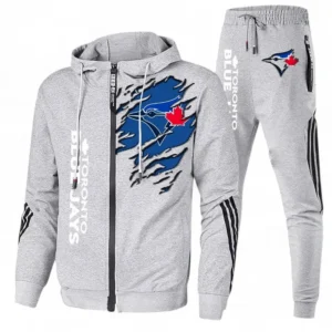 Baseball Fans Gift Tracksuit, Sweatsuit Exclusive Logo For Sport Fan MLB152082125371-Ash