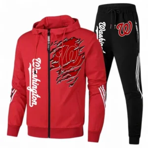 Baseball Fans Gift Tracksuit, Sweatsuit Exclusive Logo For Sport Fan MLB152082125372-Red
