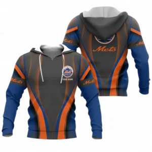 Baseball Fans Gift Hoodie, All Over Print hooded sweatshirt For Sport Fan, Custom Name MLB155082225011-Hoodie