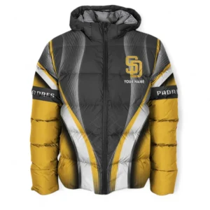 Baseball Fans Gift Hooded Cotton Jacket, All Over Print Cotton Zip-Up Hoodie For Sport Fan, Custom Name MLB155082225019-Hooded Cotton Jacket