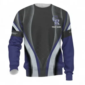 Baseball Fans Gift Sweatshirt, All Over Print Crewneck sweater For Sport Fan, Custom Name MLB155082225023-Sweatshirt