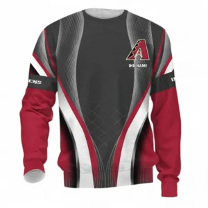 Baseball Fans Gift Sweatshirt, All Over Print Crewneck sweater For Sport Fan, Custom Name MLB155082225024-Sweatshirt