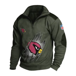 Sport Fan Stand-up Collar Sweatshirt For Sport Lover HVN1239AC081625 - Army Green