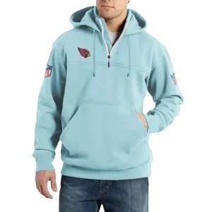 Sport Fan Casual Stand Up Collar Hoodie For Sport Lover HVN1239AC081625 - Light Blue