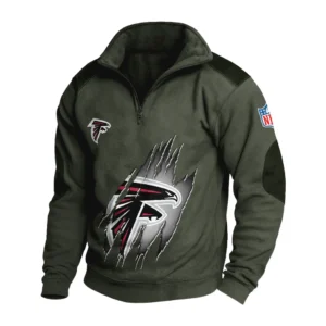 Sport Fan Stand-up Collar Sweatshirt For Sport Lover HVN1239AF081625 - Army Green