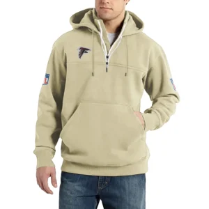 Sport Fan Casual Stand Up Collar Hoodie For Sport Lover HVN1239AF081625 - Off White