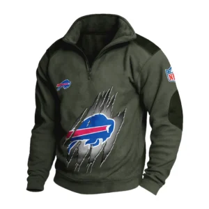 Sport Fan Stand-up Collar Sweatshirt For Sport Lover HVN1239BB081625 - Army Green