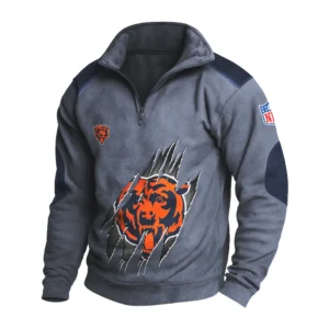 Sport Fan Stand-up Collar Sweatshirt For Sport Lover HVN1239CB081625 - Dark Gray