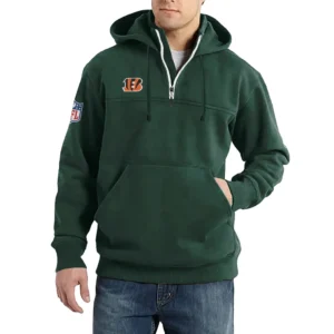 Sport Fan Casual Stand Up Collar Hoodie For Sport Lover HVN1239CI081625 - Dark Green
