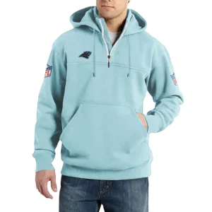 Sport Fan Casual Stand Up Collar Hoodie For Sport Lover HVN1239CP081625 - Light Blue