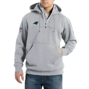 Sport Fan Casual Stand Up Collar Hoodie For Sport Lover HVN1239CP081625 - Light Gray